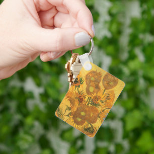 Vincent van Gogh - Vase with Fifteen Sunflowers Keychain