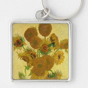 Vincent van Gogh - Vase with Fifteen Sunflowers Keychain