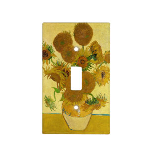 Vincent van Gogh - Vase with Fifteen Sunflowers Light Switch Cover