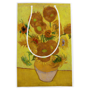 Vincent van Gogh - Vase with Fifteen Sunflowers Medium Gift Bag