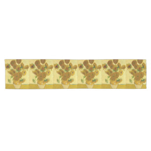 Vincent van Gogh - Vase with Fifteen Sunflowers Short Table Runner