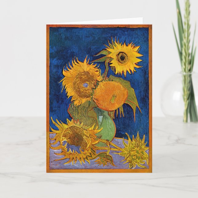 Vincent van Gogh - Vase with Five Sunflowers Card (Front)
