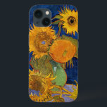 Vincent van Gogh - Vase with Five Sunflowers iPhone 13 Case<br><div class="desc">Vase with Five Sunflowers - Vincent van Gogh,  Oil on Canvas,  August 1888</div>