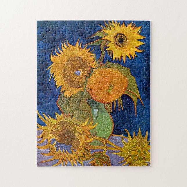 Vincent van Gogh - Vase with Five Sunflowers Jigsaw Puzzle (Vertical)