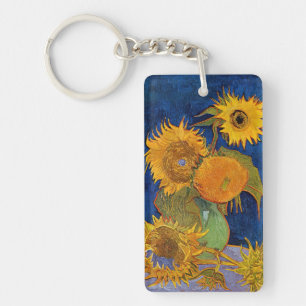 Vincent van Gogh - Vase with Five Sunflowers Keychain