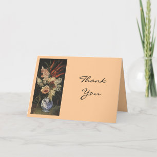 Vincent van Gogh Vase With Gladioli and Lilac Thank You Card