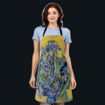 Vincent van Gogh - Vase with Irises Apron<br><div class="desc">Vase with Irises, Yellow Background - Vincent van Gogh, Oil on Canvas, 1890, Saint-Remy</div>