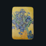 Vincent van Gogh - Vase with Irises Bath Mat<br><div class="desc">Vase with Irises, Yellow Background - Vincent van Gogh, Oil on Canvas, 1890, Saint-Remy</div>