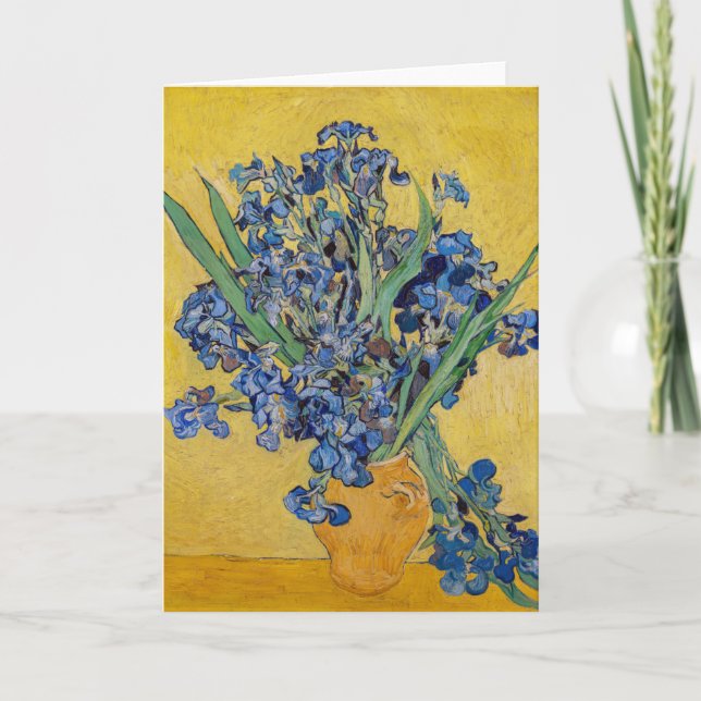 Vincent van Gogh - Vase with Irises Card (Front)
