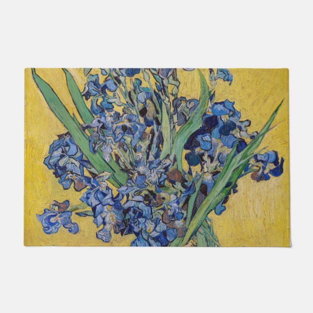 Vincent van Gogh - Vase with Irises Doormat (Front)
