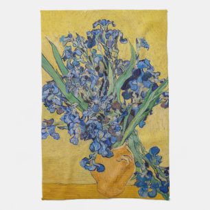 Vincent van Gogh - Vase with Irises Kitchen Towel