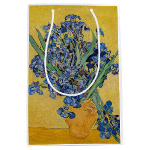 Vincent van Gogh - Vase with Irises Medium Gift Bag