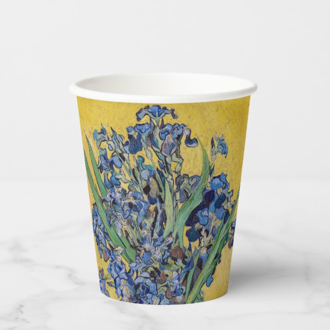 Vincent van Gogh - Vase with Irises Paper Cups (Front)