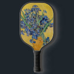 Vincent van Gogh - Vase with Irises Pickleball Paddle<br><div class="desc">Vase with Irises,  Yellow Background - Vincent van Gogh,  Oil on Canvas,  1890,  Saint-Remy</div>