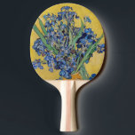 Vincent van Gogh - Vase with Irises Ping Pong Paddle<br><div class="desc">Vase with Irises,  Yellow Background - Vincent van Gogh,  Oil on Canvas,  1890,  Saint-Remy</div>