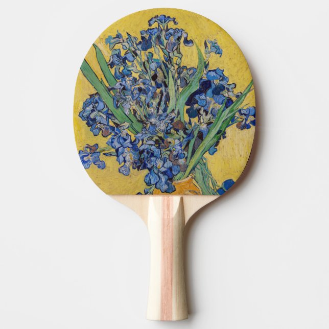 Vincent van Gogh - Vase with Irises Ping Pong Paddle (Front)