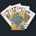 Vincent van Gogh - Vase with Irises Playing Cards<br><div class="desc">Vase with Irises, Yellow Background - Vincent van Gogh, Oil on Canvas, 1890, Saint-Remy</div>