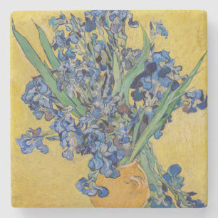 Vincent van Gogh - Vase with Irises Stone Coaster