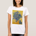 Vincent van Gogh - Vase with Irises T-Shirt<br><div class="desc">Vase with Irises,  Yellow Background - Vincent van Gogh,  Oil on Canvas,  1890,  Saint-Remy</div>
