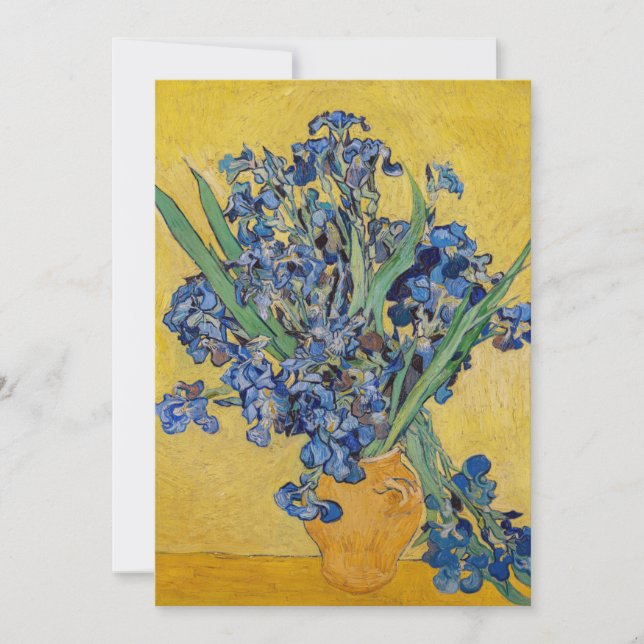 Vincent van Gogh - Vase with Irises Thank You Card (Front)