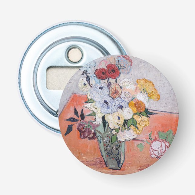 Vincent van Gogh - Vase with Roses & Anemones Bottle Opener (Front)