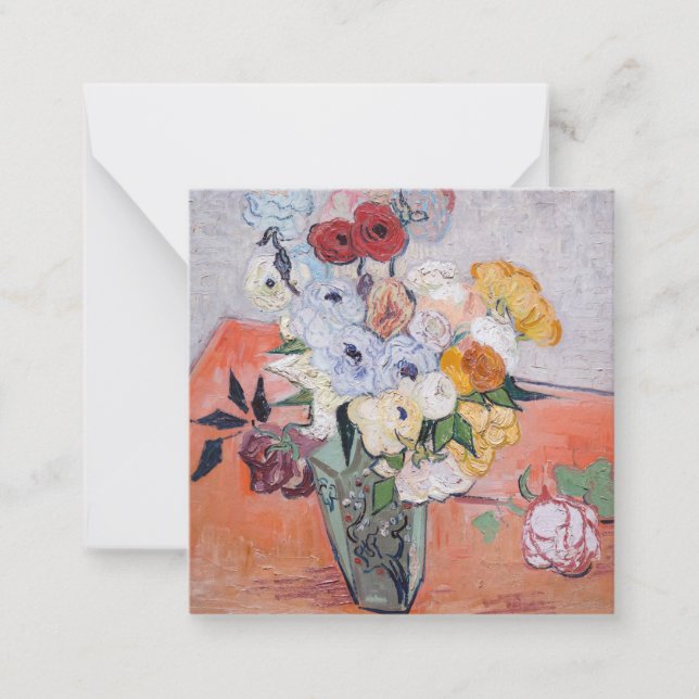 Vincent van Gogh - Vase with Roses & Anemones Card (Front)