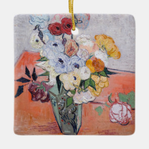 Vincent van Gogh - Vase with Roses & Anemones Ceramic Ornament