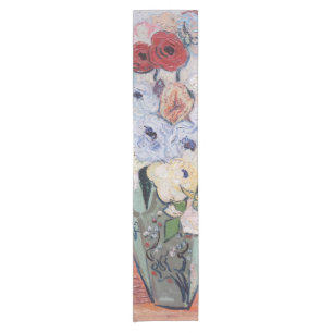 Vincent van Gogh - Vase with Roses & Anemones Short Table Runner