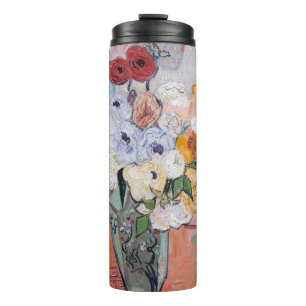 Vincent van Gogh - Vase with Roses & Anemones Thermal Tumbler