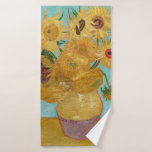 Vincent Van Gogh - Vase with Twelve Sunflowers<br><div class="desc">Vase with Twelve Sunflowers / Vase avec douze tournesols - Vincent Van Gogh,  January 1889 - Sunflowers 1889 repetition of third version (F455)</div>