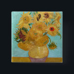 Vincent Van Gogh - Vase with Twelve Sunflowers<br><div class="desc">Vase with Twelve Sunflowers / Vase avec douze tournesols - Vincent Van Gogh,  January 1889 - Sunflowers 1889 repetition of third version (F455)</div>