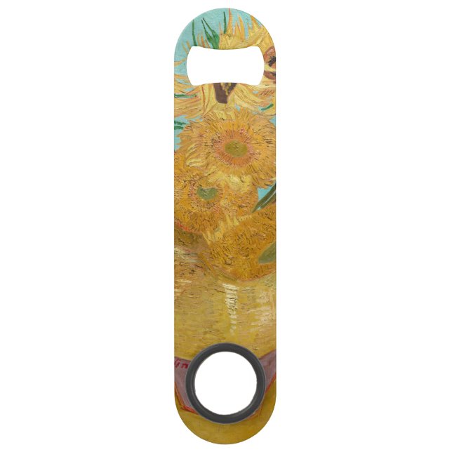 Vincent Van Gogh - Vase with Twelve Sunflowers Bar Key (Front)