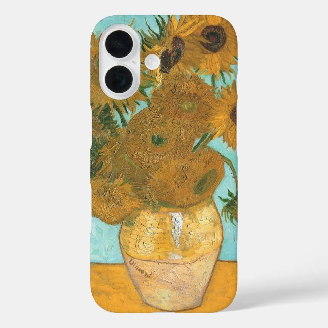 Vincent van Gogh - Vase with Twelve Sunflowers Case-Mate iPhone Case (Back)