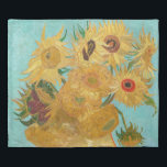 Vincent Van Gogh - Vase with Twelve Sunflowers Duvet Cover<br><div class="desc">Vase with Twelve Sunflowers / Vase avec douze tournesols - Vincent Van Gogh,  January 1889 - Sunflowers 1889 repetition of third version (F455)</div>