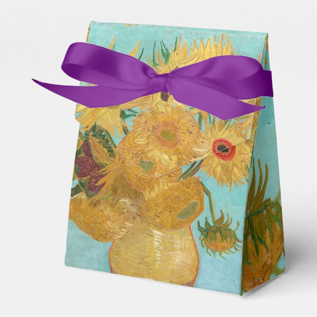 Vincent Van Gogh - Vase with Twelve Sunflowers Favor Box (Front Side)