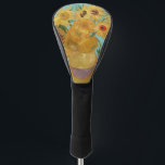 Vincent Van Gogh - Vase with Twelve Sunflowers Golf Head Cover<br><div class="desc">Vase with Twelve Sunflowers / Vase avec douze tournesols - Vincent Van Gogh,  January 1889 - Sunflowers 1889 repetition of third version (F455)</div>