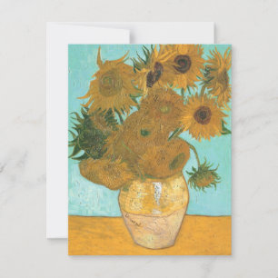 Vincent van Gogh - Vase with Twelve Sunflowers Invitation