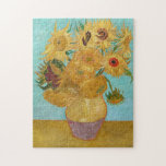 Vincent Van Gogh - Vase with Twelve Sunflowers Jigsaw Puzzle<br><div class="desc">Vase with Twelve Sunflowers / Vase avec douze tournesols - Vincent Van Gogh,  January 1889 - Sunflowers 1889 repetition of third version (F455)</div>