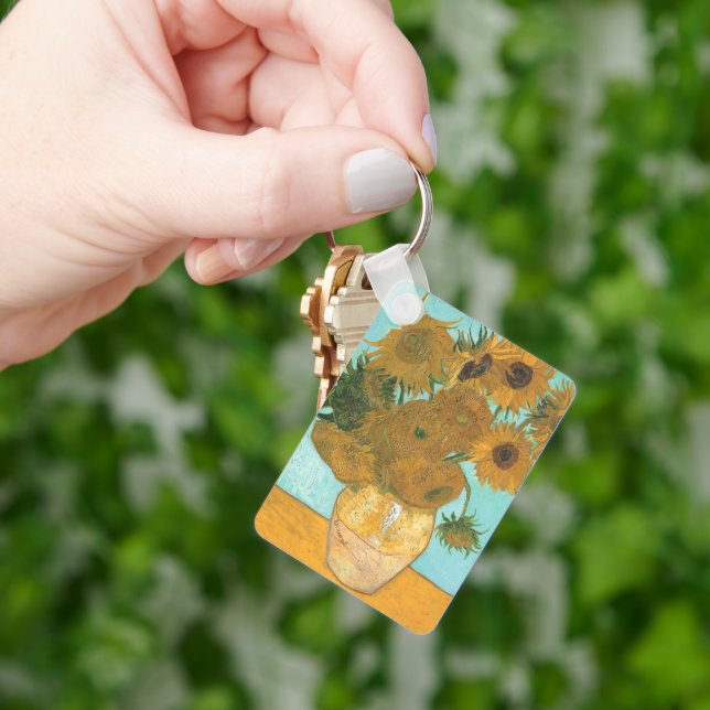 Vincent van Gogh - Vase with Twelve Sunflowers Keychain (Hand)