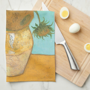 Vincent van Gogh - Vase with Twelve Sunflowers Kitchen Towel