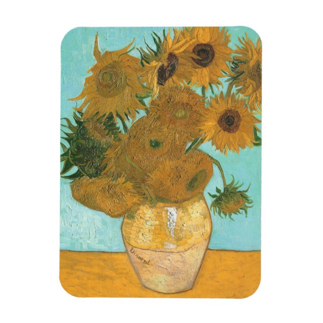 Vincent van Gogh - Vase with Twelve Sunflowers Magnet (Vertical)