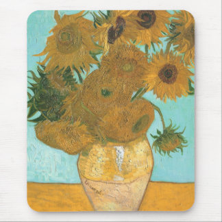 Vincent van Gogh - Vase with Twelve Sunflowers Mouse Pad