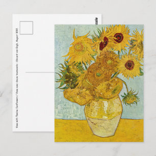 Vincent Van Gogh - Vase with Twelve Sunflowers Postcard