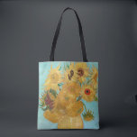 Vincent Van Gogh - Vase with Twelve Sunflowers Tote Bag<br><div class="desc">Vase with Twelve Sunflowers / Vase avec douze tournesols - Vincent Van Gogh,  January 1889 - Sunflowers 1889 repetition of third version (F455)</div>