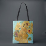 Vincent Van Gogh - Vase with Twelve Sunflowers Tote Bag<br><div class="desc">Vase with Twelve Sunflowers / Vase avec douze tournesols - Vincent Van Gogh,  January 1889 - Sunflowers 1889 repetition of third version (F455)</div>