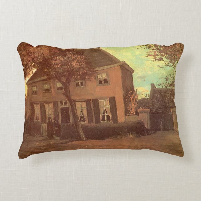 Vincent van Gogh - Vicarage at Nuenen Accent Pillow (Front)