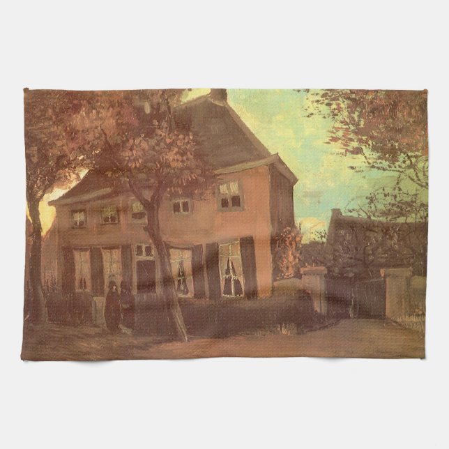 Vincent van Gogh - Vicarage at Nuenen Kitchen Towel (Horizontal)
