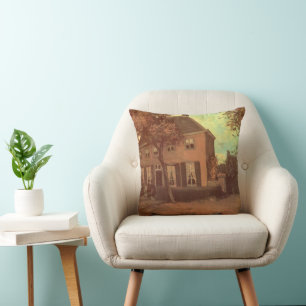 Vincent van Gogh - Vicarage at Nuenen Throw Pillow