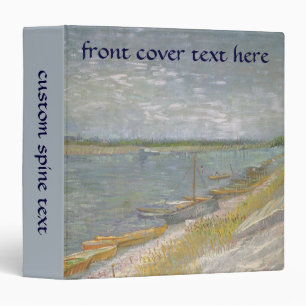 Vincent van Gogh - View of a River w Rowing Boats Binder