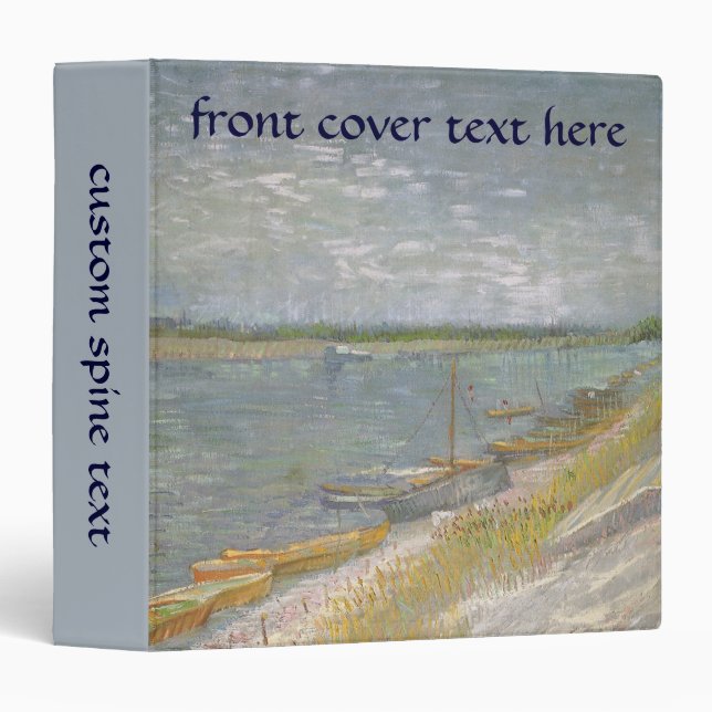 Vincent van Gogh - View of a River w Rowing Boats Binder (Front/Spine)